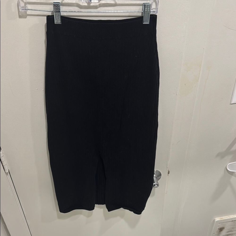 Free People Black Midi Skirt for Work